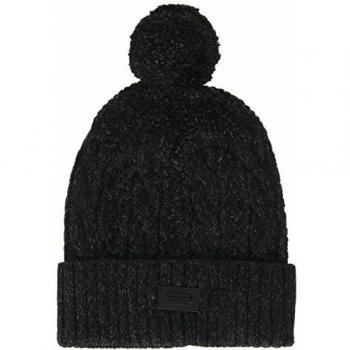 Superdry Jacob Beanie Gorro de Punto, Negro