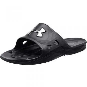 Under Armour - Locker III SL, Zapatos de Playa y Piscina Hombre, Negro