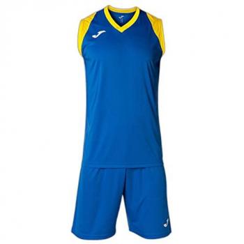 Set de Equipación Unisex Joma Final II Royal Amarillo - Conjunto deportivo, color amarillo, incluye camiseta y pantalones cortos, material transpirable, diseño moderno