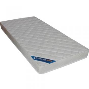 Conjunto Cama 90 x 190 cm con Somier de Lamas y Colchón de Espuma Zeus - 15 cm de Grosor - Firme - Antiácaros - Negro