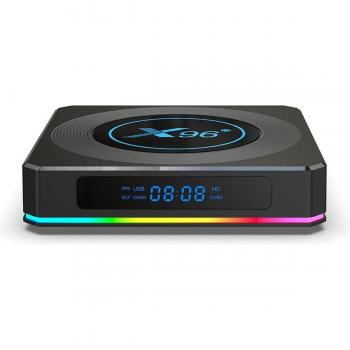 Lipa X96 X4 Caja Android 4/64 GB - Mediaplayer con Kodi, Netflix y Disney+ - Decodificador 6K en 4K - Wifi Doble Banda y Bluetooth - Sonido Dolby