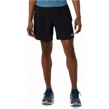 Pantalones de running New Balance Impact Run 7 Negro Hombre, Pantaloneta técnica, Talla L