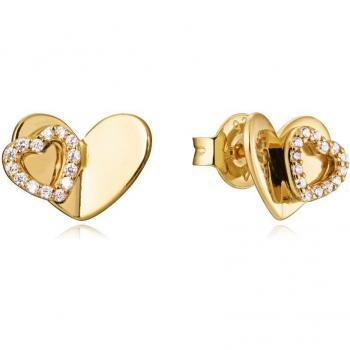 Pendientes Viceroy Love con corazones de circonitas