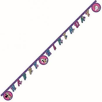 Procos Banner Disney Minnie Mouse-Unicornio de papel, color rosa, lila