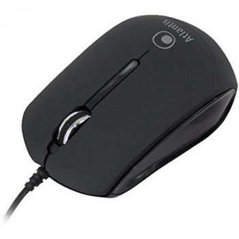 Ratón Mini Óptico Ambidextro USB Tipo A 1000 DPI Negro Atlantis P009-KM23-BK