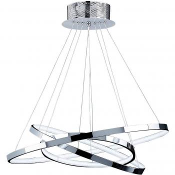 Lámpara colgante Kline de cromo y acrílico, 36W