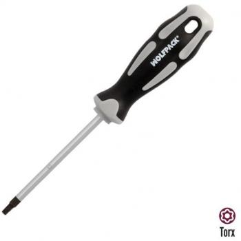 Destornillador Torx Inviolable Acero S2 Mango Bimaterial TPR Medida T20 x Ø 5,0 x 75 mm