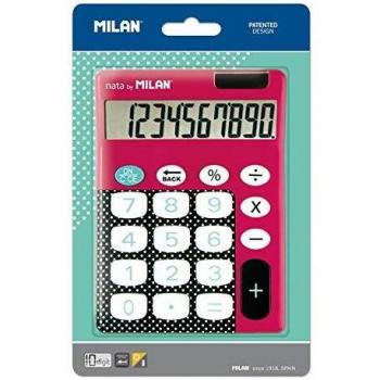 Blíster calculadora Dots & Buttons Rosa 10 dígitos