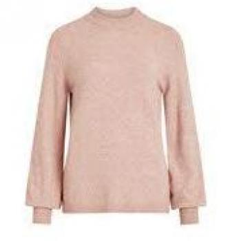 Vila Clothes Viril L/s Balloon Knit Top-FAV Nx, Suéter para Mujer, Rosa