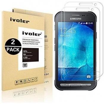 [2 Pack] Samsung Galaxy Xcover 3 Protector de Pantalla, iVoler [0.3mm Dureza 9H] Protector de Pantalla de Vidrio Templado Cristal Protector para Samsung Galaxy Xcover 3 -Dureza de Grado 9H, Espesor 0,30 mm, 2.5D Round Edge-[Ultra-trasparente] [Anti-golpe]