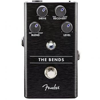 Fender The Bends Compressor Pedal - Guitar Effects Pedal, Analog Compression, Controls for Level, Sustain, Tone, True Bypass Switching, Compact Design