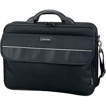 Lightpak Laptoptasche Elite S für 15 Zoll Notebooks, Umhängetasche aus Polyester mit Organizer-Fach Equipaje de Mano 38 Centimeters 10 Negro