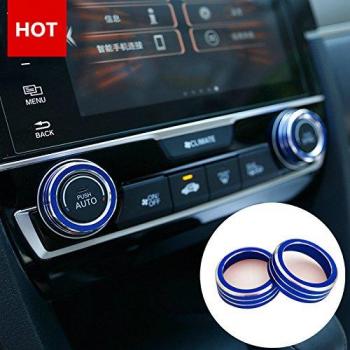 Azul consola interruptor de aire acondicionado de coche