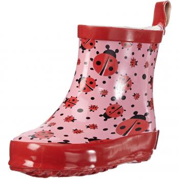 Playshoes Low Lady Bug PVC-Free Rubber Rain Boots for Baby Girls