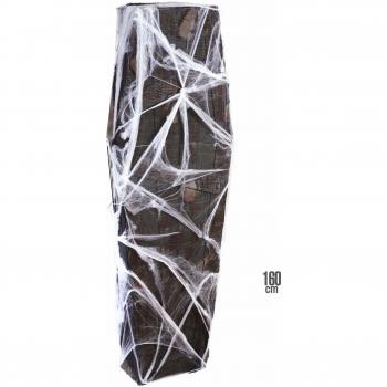 Ataúd de Decoración con Telarañas 160 cm para Halloween