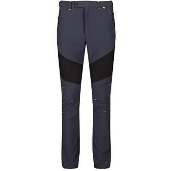 Regatta Mountain Water Repellent Active Hiking Pants Pantalones, Hombre, Gris y Negro, 40 Pulgadas