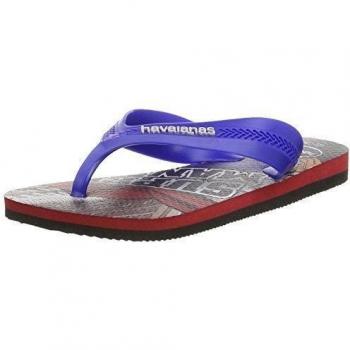 Havaianas Max Herois Chanclas, Niños, Black/Red 0172, 25/26