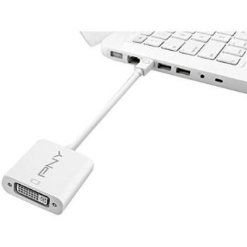 PNY Mini Mini DisplayPort a DVI Blanco Apple