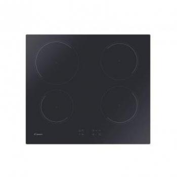 Piano de Cottura a Induzione Candy CITT642C/E1, 4 Zonas, Vitrocerámica Negra, 60 cm, Función Booster y Bloqueo de Seguridad