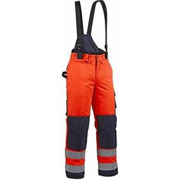 Pantalón de Trabajo Alta Visibilidad Invierno Blaklader 1885 - Naranja Fluorescente/Marino