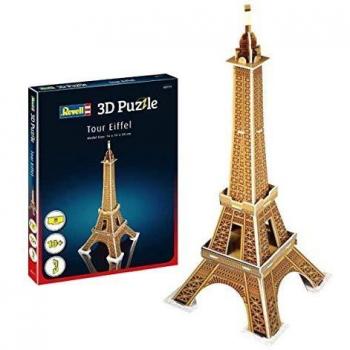 Revell- Torre Eiffel 3D Puzzle, Multicolor