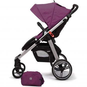 Casualplay Loop - Silla de paseo con chasis de aluminio, color plum