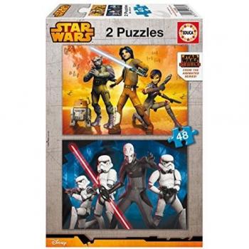 Puzzles Educa - Star Wars Rebels, 2 x 48 Piezas