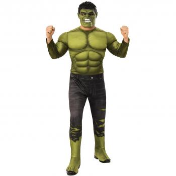 Disfraz Hulk Deluxe Endgame Vengadores Avengers Marvel adulto, traje acolchado muscular para hombre Rubie's 700735std verde Standard