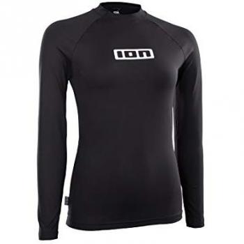 Camiseta Rashguard de Manga Larga para Mujer ION Promo Negra con Protección UV 2021