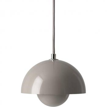 Lámpara colgante Flowerpot VP10, Ø 16 cm, gris-beige