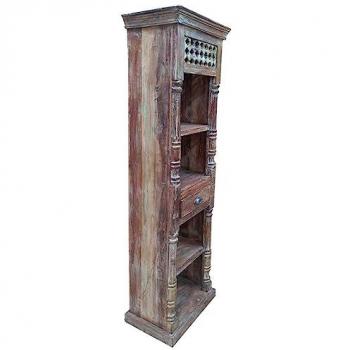 Estantería Librería de Madera Marrón Acabado Artesanal 56x34x180 cm