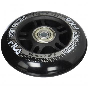 Fila Wheels 80 mm/82 a + ABEC5 + Aluminio Spacer ruedas de 6 mm, Negro