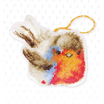Lucas - S Counted cross Stitch Kit - Robin - Christmas Decoration