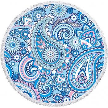 Toalla redonda multiusos diseño Relax and Enjoy