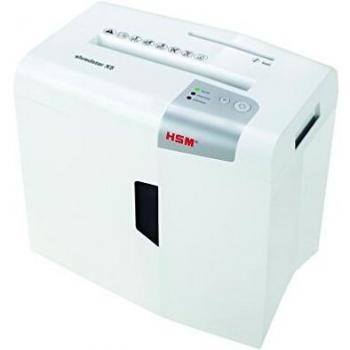 HSM Shredstar X5 - Destructora de documentos, 4.5 x 30 mm, color blanco plata