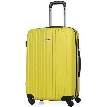 Itaca Sevron Maleta Rígida ABS Mediana 66cm con 4 Ruedas Giratorias, Candado de Combinación, Color Amarillo Mostaza T71560