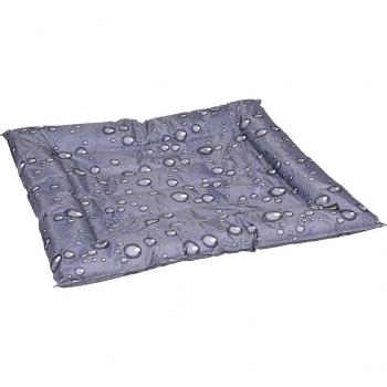 Cama refrescante Flamingo Fresk Drop, gris - Tamaño M: 76 x 66 cm (L x An)