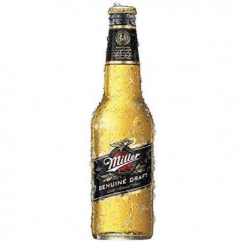 Cerveza Miller Genuine Draft, caja de 24 botellas de 330 ml 33 CL