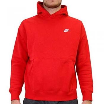 Nike Sportswear Club Fleece Pullover Hoodie - Red - Extra Small
