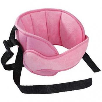 Reposacabezas Soporte para la Cabeza y el Cuello del Asiento del Automóvil para Bebés, Banda Coche Alivio para el Cuello para Niños Infantil, Seguridad Cinturón de Sujeción Correa, Rosado