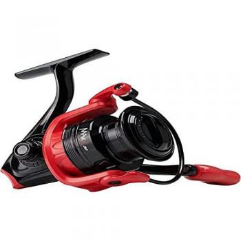 Abu Garcia Carrete de Spinning Max X - Carrete de spinning, ligero y duradero, con sistema de freno delantero, rodillos anti-torsión, 5 rodamientos de acero inoxidable, diseño ergonómico y resistente