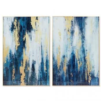 Cuadro Abstracto Moderno DKD Home Decor 80 x 2,5 x 120 cm (2 Unidades)