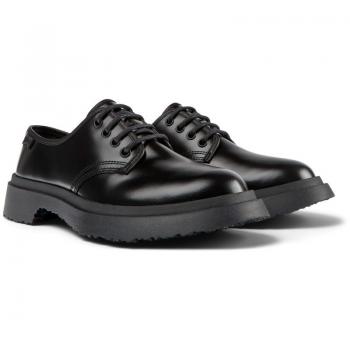 Zapatos de cordones para mujer CAMPER Walden negros de piel suave, talla 42