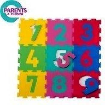 Baby to Love 350154 - Alfombra de juego y gimnasio, diseño Puzzles con Números