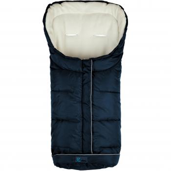 Altabebe Active Line - Saco de invierno para silla de coche, 0-12 meses, color azul marino/blanco