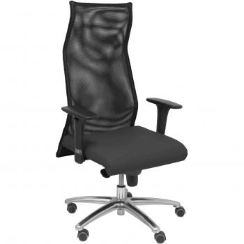 Sillón de Oficina Sahuco XL Similpiel Negro Capacidad 160kg