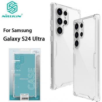 Funda Nillkin Nature TPU Pro Transparente para Samsung Galaxy S24 Ultra - Carcasa de silicona suave y ajustada
