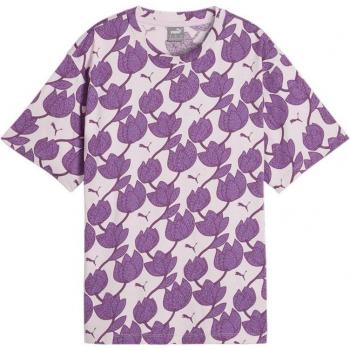 Camiseta Puma Essentials + Blossom AOP Mujer Lila, Modelo 679493-60, Color Lila