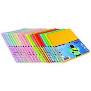 Papel Fabrisa A4 Amarillo Fluor 80g - Pack 100 hojas