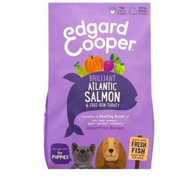 Pienso para perros Edgard & Cooper Puppy Salmón y Pavo 12 KG, sin cereales